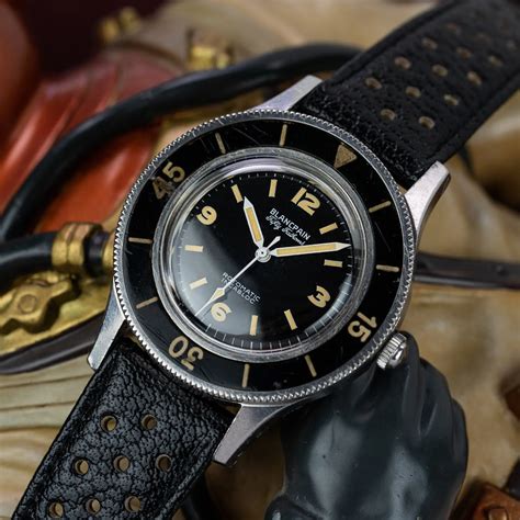 replica watches blancpain fifty fathoms|vintage blancpain 50 fathoms.